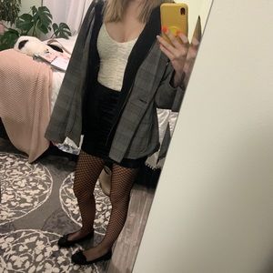 Wild Fable Plaid Hooded Layered Jacket